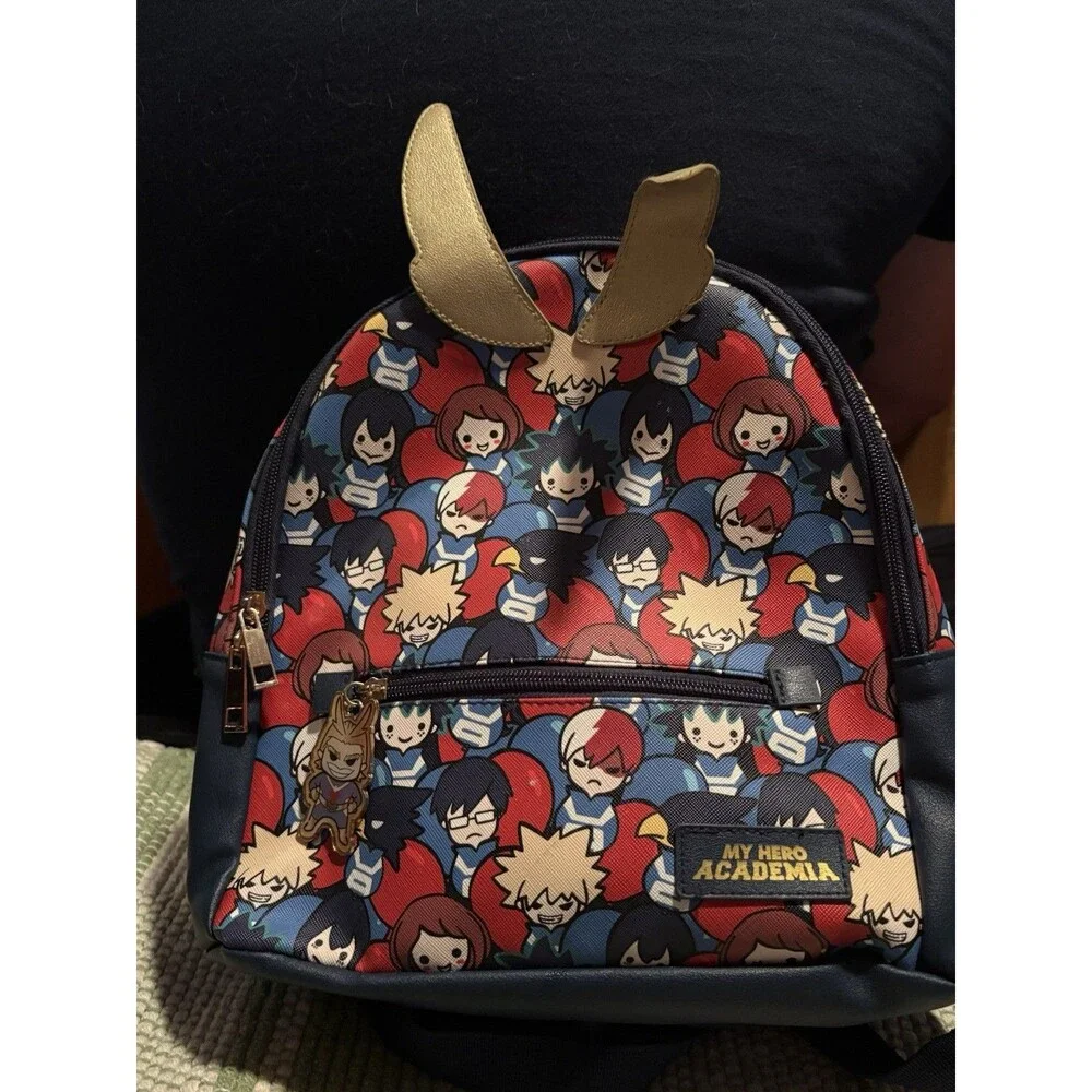 My Hero Academia Chibi Balloons Mini Backpack Bag All Over Print Bioworld